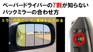 【運転の基本】バックミラーの合わせ方 [upl. by Conlon]