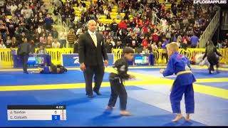 Jack Saxton  Gold medalist at the 2019 IBJJF Pan Kids Championship of the World  Long Beach CA [upl. by Dyane]