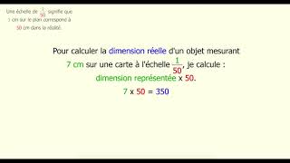 Calculer une dimension réelle avec une échelle [upl. by Aramahs]