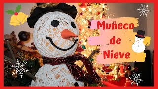 Cómo hacer un muñeco de nieve con estambre  DIY Snowman⛄ [upl. by Macdonell717]