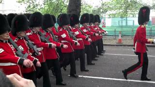 Queens Guard Marching From Buckingham Palace [upl. by Nahum]