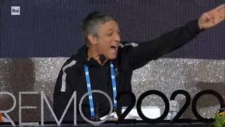 Sanremo 2020  Fiorello quotAchille Lauro mi ha fatto morirequot [upl. by Damle]